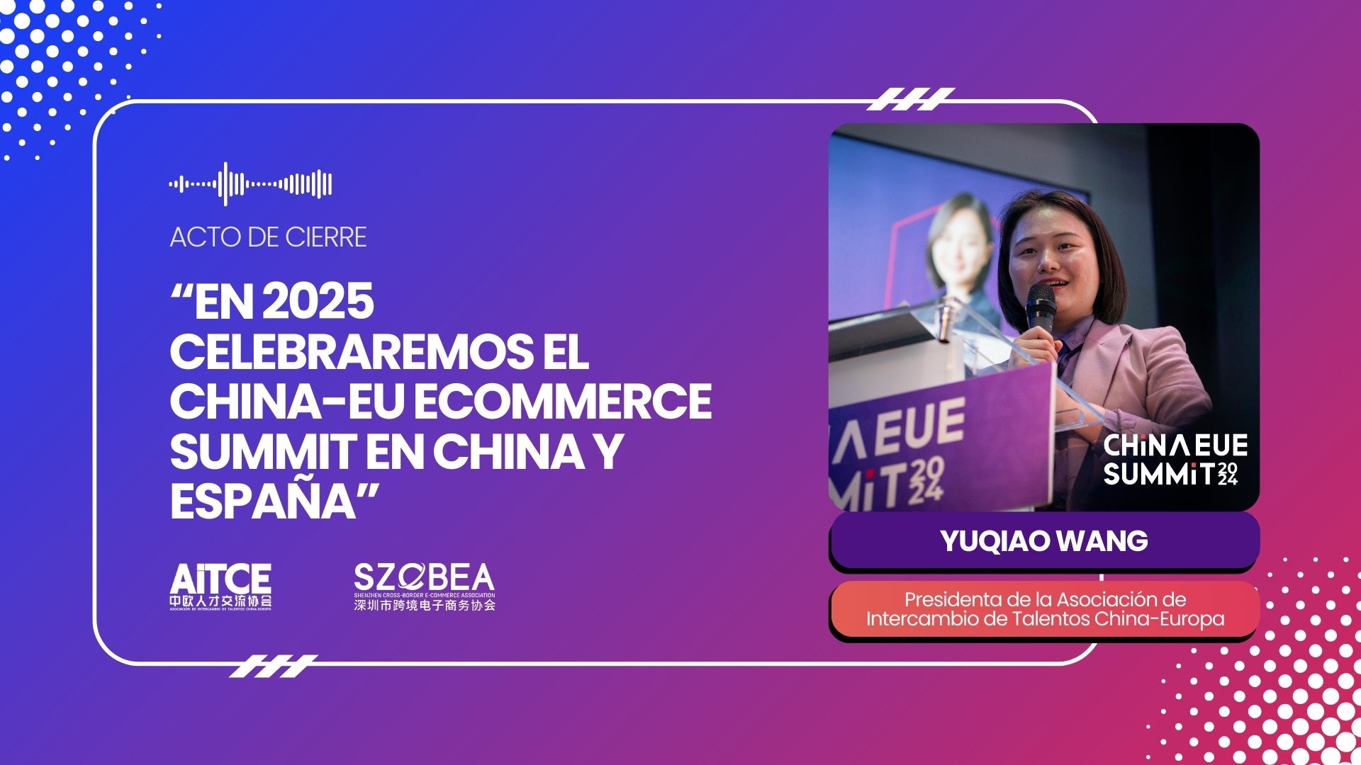 2024 China-EU Ecommerce Summit acto de cierre